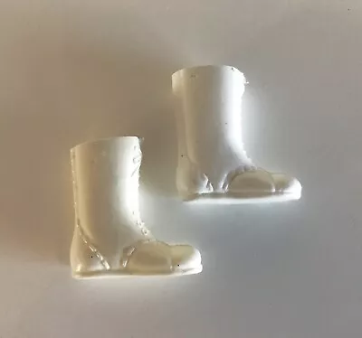 Vintage 1970s Mego ACTION JACKSON WHITE BOOTS For 8” Action Figures • $9.99