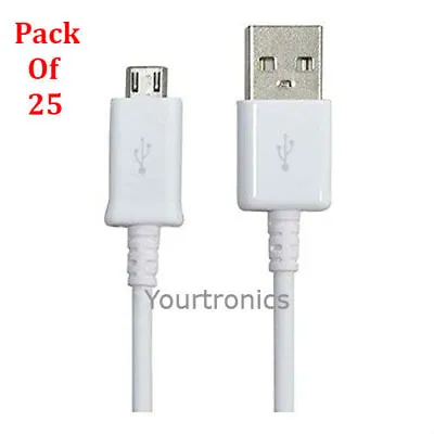 25x OEM Rapid Charge Micro USB Cable Fast Charging Charger Cord Bulk Wholesale • $21.88