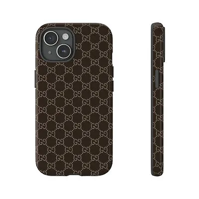 Monogram-Gucci IPhone Hard Tough Phone Case • $34.85