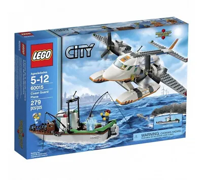 LEGO City Coast Guard Plane 60015 Sea Rescue Fishing Boat NEW SEALED RETIRED • $164.99