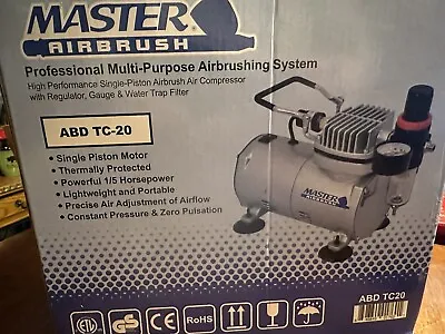 Master Airbrush ABD TC-20 - Professional Multi-Purpose Airbrushing System • $60