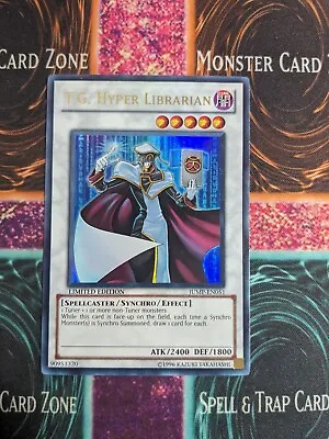 Yu-Gi-Oh! T.G. Hyper Librarian JUMP-EN051 Limited Ultra Rare NM • $21