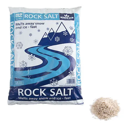 White Rock Salt 20kg High Quality Bag Grit Snow Frost Ice Roads Paths Deicer • £14.99