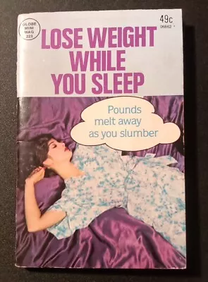 Lose Weight While You Sleep By Globe Mini Mag 1980 Vintage Pocket Size Book • $8