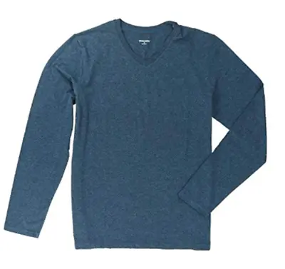 $15.99 • Buy RoughDress Men's V-Neck Long Sleeve Super Soft Comfort Stretch Tee Shirt