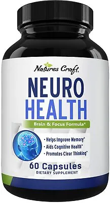 Nootropics Brain Supplement Support - Memory Booster For Mind Focus • $19.55