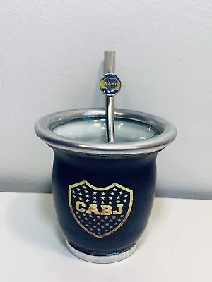 Mate Cup Yerba Argentino - Boca Juniors+ Bombilla Straw Boca Juniors • $22.99