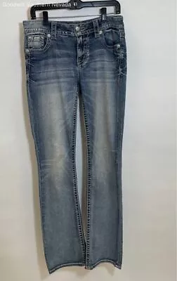 Miss Me Women's Blue Boot Jeans - Size 28 • $12.99