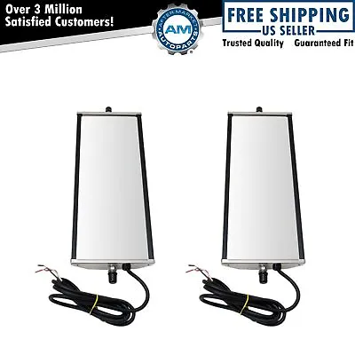 $64.72 • Buy 16  X 6  Stainless Steel West Coast Mirror Pair Heated Signal For HD Semi Truck