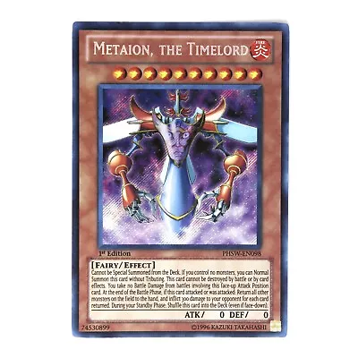 YuGiOh! Metaion The Timelord (PHSW-EN098) 1st Edition - Secret Rare - NM/M • $9.99