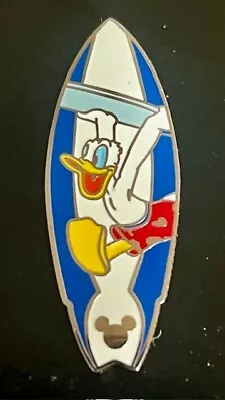 Disney Donald Duck Surfboard Cast Lanyard Series Hidden Mickey Lapel Pin • $4.89