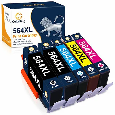 5PK 564XL Ink Cartridges For HP 564 XL Photosmart 7510 7520 6510 5510 Printer  • $9.89