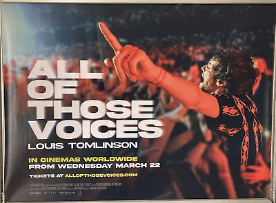 Cinema Poster: ALL OF THOSE VOICES 2023 (Quad) Louis Tomlinson One Direction • £9.95