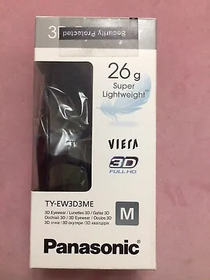 NEW SEALED Panasonic TY-EW3D3ME 3D Glasses VIERA HD TV  Rechargeable FREE POST • £24.99
