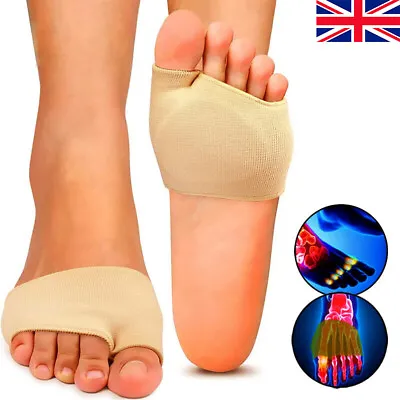 2 X Metatarsal Sore Ball Of Foot Pain Cushions Pads Insoles Forefoot Support UK • £5.27