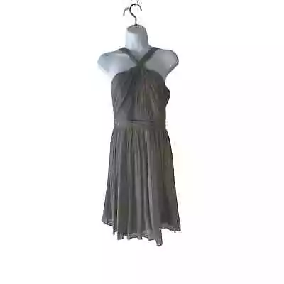 J. Crew Size 2 XS Sinclair Chiffon Silk Graphite Formal Dress • $42.50