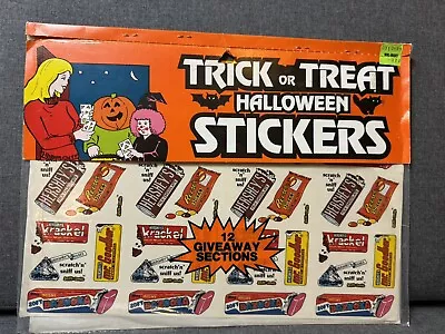 Spindex Scratch & Sniff Hershey Candy Gum Halloween Vintage Stickers 80s Rare • $100