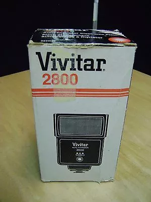 Flash With Box Vivitar 2800 Auto Thyristor Bounce In Great Working Condition  • $20.25