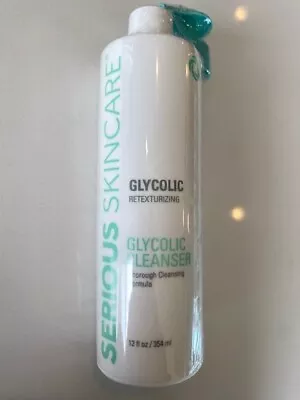 SERIOUS SKINCARE GLYCOLIC RETEXTURIZING CLEANSER (12oz Pump Bottle / Sealed!) • $32.95