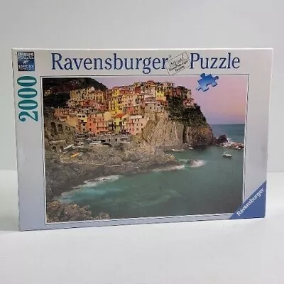 Ravensburger Cinque Terre Italy Jigsaw Puzzle 2000 Pcs 38x29.5 Scenic Landscape • $43.20