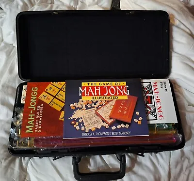 Brand NeW American Mah Jongg Mahjong Set 166 Tiles + 4 Trays With NICE Case!! • $53.75