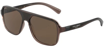 $273.90 • Buy Dolce & Gabbana STEP INJECTION DG 6134 Brown/Brown 57/16/145 Men Sunglasses