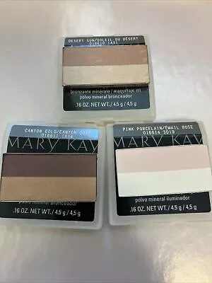 NIB Mary Kay Mineral Bronzing Powder- Pink Porcelain Desert Sun Canyon Gold • $13.95