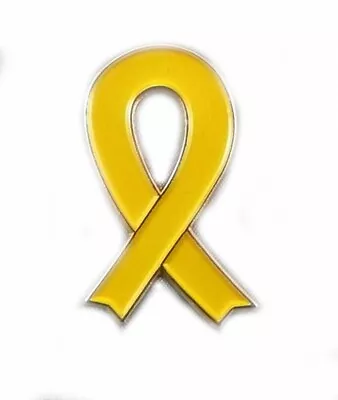 Yellow Ribbon Mental Health Awareness Suicide Prevention Metal Enamel Pin Badge  • £2.85