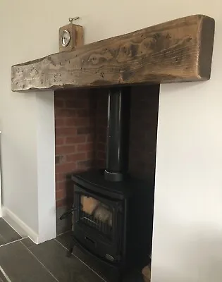Large Chunky Rustic Mantle Mantel Fire Surround Floating Beam Shelf 8  X 4   • £135.60