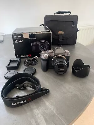 Panasonic Lumix DMC-G7K Camera & 14-42mm Kit Lens. Grey Great Condition. • £106