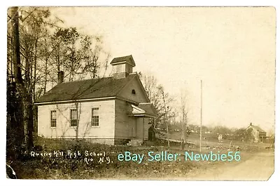 Rio NY-QUARRY HILL SCHOOL-RPPC Postcard Sullivan County Catskills Nr Forestburgh • $16.50