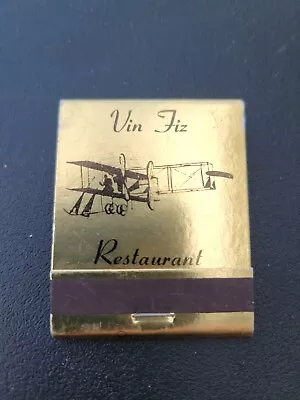 Vintage Vin Fiz Restaurant Matchbook Bracket Field La Verne Ca • $8.99