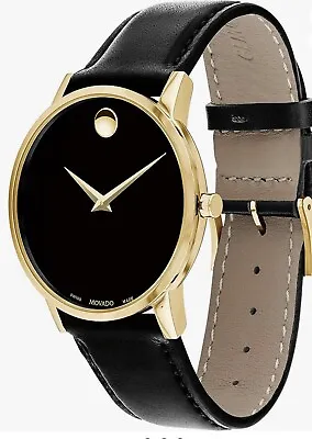 Movado Museum Men's Black Watch - 0607314 • $335