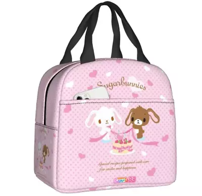 Sanrio Sugar Bunnies Lunch Bag Hand Laptop School Purse Anime Thermal Bento Box • $65