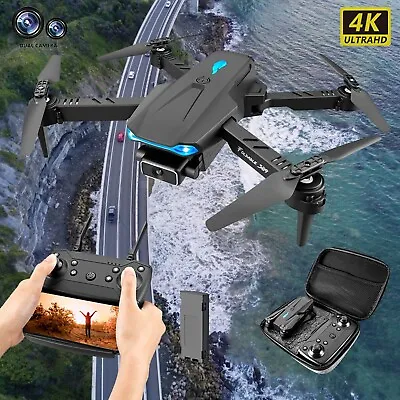 S89 Quadcopter 4K HD DualCamera Height Maintainable Foldable Mini Drone Wifi FPV • $44.31