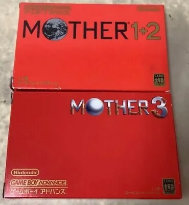 Mother 1+2 3 Lot 2 Set Gameboy Advance Nintendo GBA W/Box W/Manual Japan F/S • $149.99
