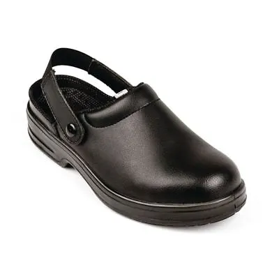 Lites Unisex Safety Clogs Slip On Removable Backstrap Shoes Kitchen Chefs Work • £40.87