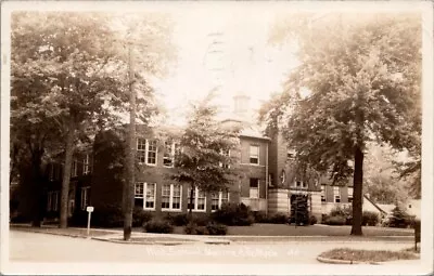 1943 High School MARINE CITY Michigan Real Photo Postcard • $16