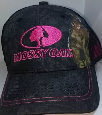 Mossy Oak Pink And Camo Truckers Style Cap Mossy Oak Brand One Size Fits Most • $14.95