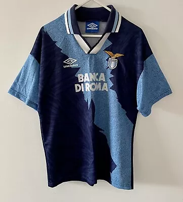 Original SS Lazio 1994/1995/1996 3rd Third Umbro Football Shirt Adults Small • £99.99