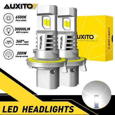 AUXITO LED H13 9008 Headlight High Low Beam Super Bright Bulbs 6500K CANBUS Set • $38.99