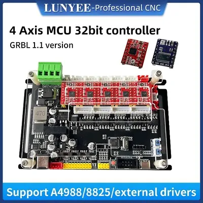 32bit 4Axis Control Board GRBL 1.1f Type-C Controller For CNC Engraving Machine • $48.99