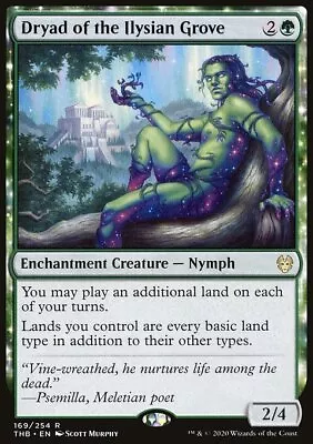 MTG Dryad Of The Ilysian Grove (169/372) Theros Beyond Death LP • $11.95