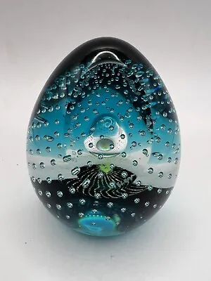 Caithness Scotland Submersion Art Glass Faceted Paperweight SIGNED • $38.99