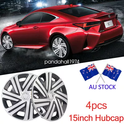 4x Car Vehicle Wheel Rim Skin Cover 15inch/35cm Hubcap Wheel Cover AU • $49.71