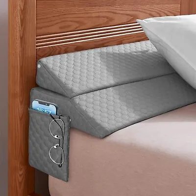 King Size Bed Wedge Pillow - Bed Gap Filler Mattress Wedge Headboard Pillow Clos • $54.05