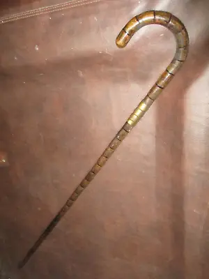Useb.13: Antique Gold Collared Partridge Wood Walking Stick Cane • $34.99