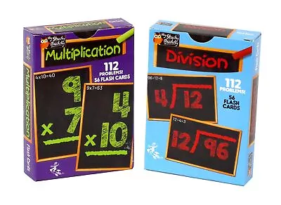 Regal Games - Two-Pack Math Flash Cards - Multiplication & Division Practice ... • $20.99