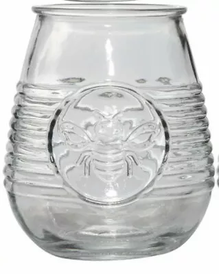 Honey BEE Bumble Mason  Drinking STEMLESS WINE GLASS 21 Oz Farmhouse Style. Cute • $14.99