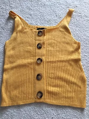 New Look Mustard Vest Top Size 8 • £4.50